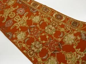 抽象花唐草模様織出し名古屋帯